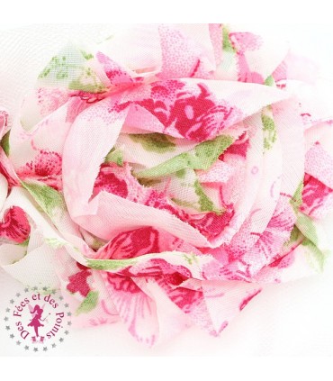 Fleurs chiffon - Rose Rio
