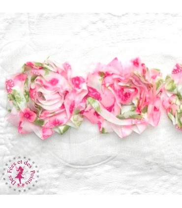 Fleurs chiffon - Rose Rio