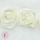 Fleurs chiffon - Ivoire