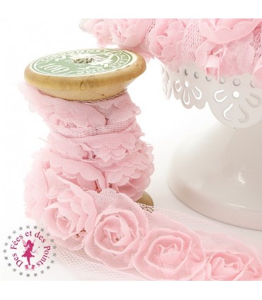 Fleurs chiffon - Rose