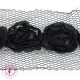 Fleurs chiffon - Noir