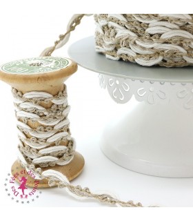 Galon Entrelac Lin et Coton
