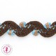 Croquet Serpentine - Chocolat & Turquoise