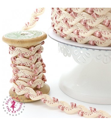 Croquet Serpentine - Jaune clair et Rose Poudré