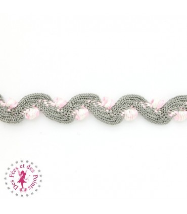 Croquet Serpentine - Gris et Rose