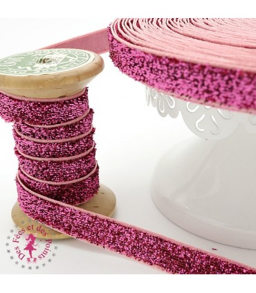 Ruban brillant pailleté métallique - 10 mm - 9 couleurs