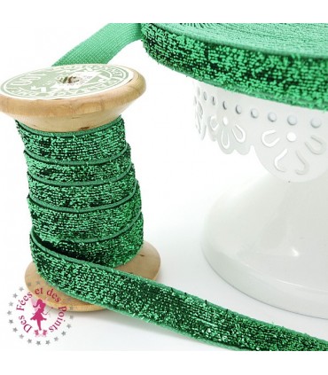 Ruban brillant pailleté métallique - 10 mm - 9 couleurs