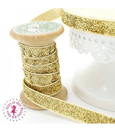 Ruban brillant pailleté métallique - 10 mm - 9 couleurs