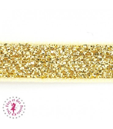 Ruban brillant pailleté métallique - 10 mm - 9 couleurs