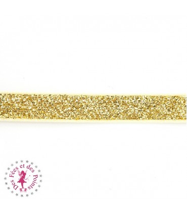 Ruban brillant pailleté métallique - 10 mm - 9 couleurs