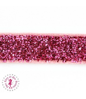 Ruban brillant pailleté métallique - 10 mm - 9 couleurs