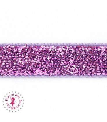 Ruban brillant pailleté métallique - 10 mm - 9 couleurs