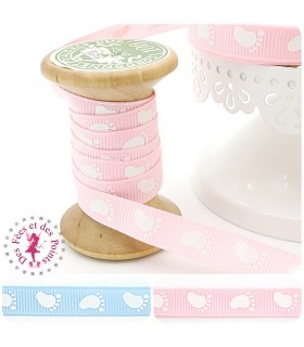 Gros grain - Pieds de Bébé - 2 couleurs