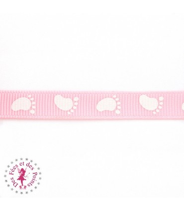 Gros grain - Pieds de Bébé - Rose