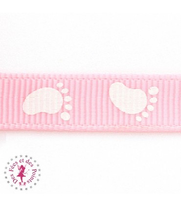 Gros grain - Pieds de Bébé - Rose