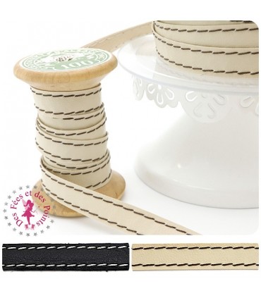 Ruban "Couture" - 10 mm - 2 couleurs