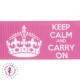 Ruban Gros grain - Keep Calm - Fuchsia - 9 mm