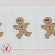 Ruban Gros Grain - Dancing Gingerbread - 38 mm