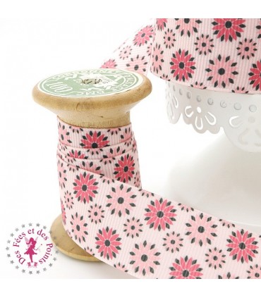 Ruban Gros Grain - Dahlia - 25 mm