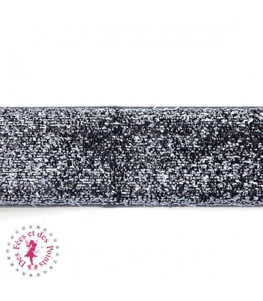 Ruban brillant pailleté - 25 mm - 2 couleurs