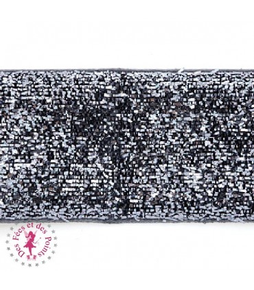 Ruban brillant pailleté - 25 mm - 2 couleurs