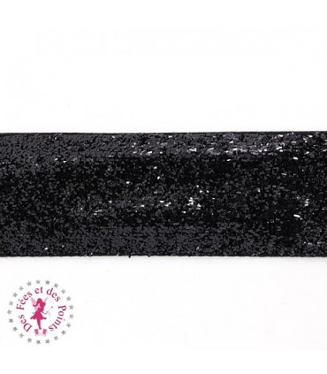 Ruban brillant pailleté - 25 mm - 2 couleurs