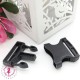 Boucle à clips - Compacte - Sangle de 25 mm - Noir