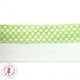Elastique ruban à Pois - 15 mm - Vert clair