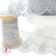 Dentelle Valencienne "Fleurs" - Grise - 3.5  cm