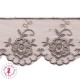 Dentelle Valencienne "Fleurs" - Brun - 3.5  cm