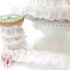 Broderie tulle élastique "Fleur" - Blanc