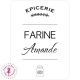 Etiquettes autocollantes pour Bocaux - Farine Amande