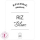 Etiquettes autocollantes pour Bocaux - Riz Blanc