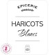 Etiquettes autocollantes pour Bocaux - Haricots Blancs