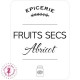 Etiquettes autocollantes pour Bocaux - Fruits Secs - Abricot