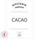 Etiquettes autocollantes pour Bocaux - Cacao
