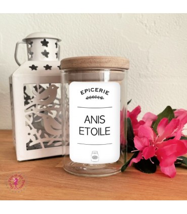 Etiquettes autocollantes pour Bocaux - Anis Etoilé