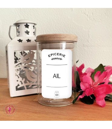 Etiquettes autocollantes pour Bocaux - Ail