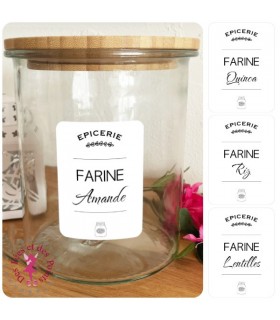Etiquettes autocollantes pour Bocaux - Farines Spéciales