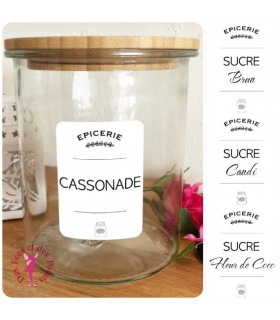Etiquettes pour Bocaux - Sucre