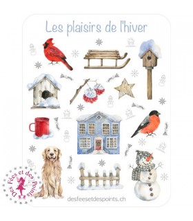 Autocollants/Stickers - Les Plaisirs de l'Hiver