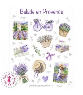 Autocollants/Stickers - Balade en Provence