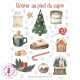 Autocollants/Stickers - Goûter au pied du sapin