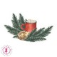 Autocollants/Stickers - Goûter au pied du sapin