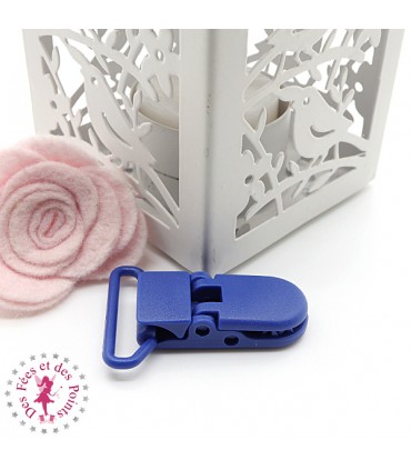Pince Attache Tétine & Lolette - KAM - Ruban 25 mm - Bleu Marine B58
