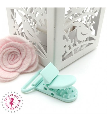 Pince Attache Tétine & Lolette - KAM - Ruban 25 mm - Menthe B19