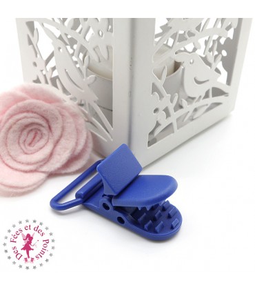Pince Attache Tétine & Lolette - KAM - Ruban 25 mm - Bleu Marine B58
