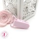Pince Attache Tétine & Lolette - KAM - Ruban 25 mm - Rose Bébé B18