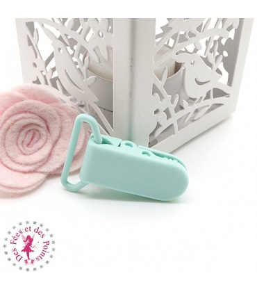 Pince Attache Tétine & Lolette - KAM - Ruban 25 mm - Menthe B19
