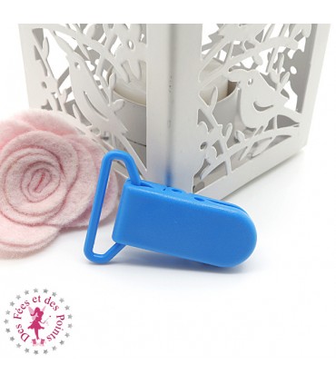 Pince Attache Tétine & Lolette - KAM - Ruban 25 mm - Bleu B08